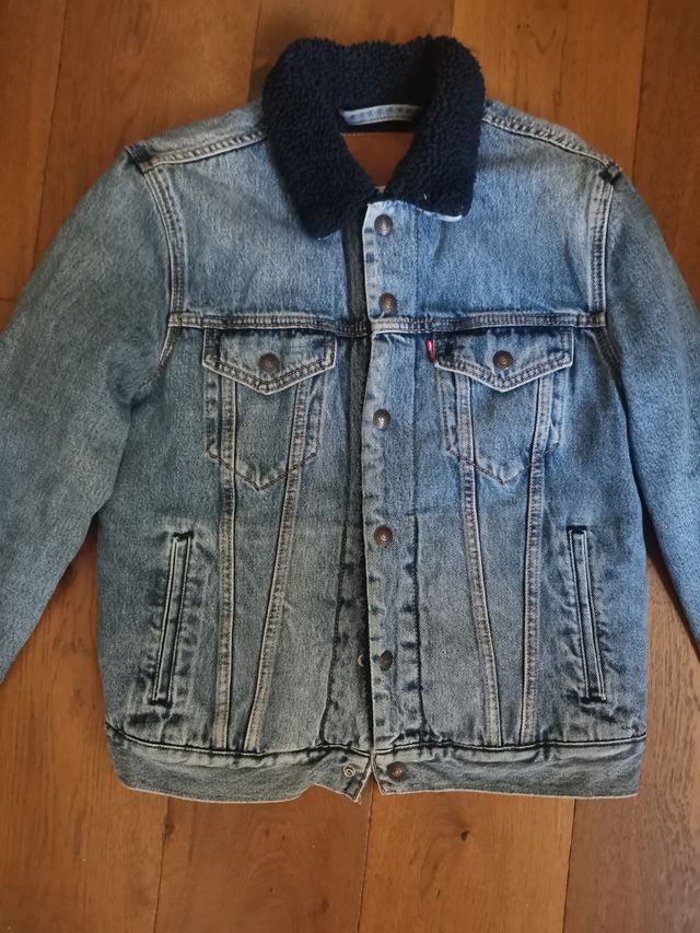 Chaqueta Levis borrego azul