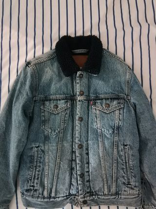 Chaqueta Levis borrego azul