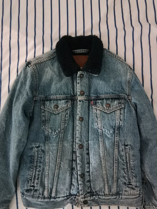 Chaqueta Levis borrego azul