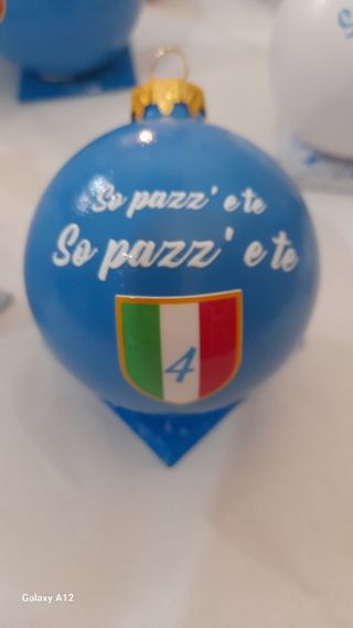 Pallina decorata con 4° scudetto Napoli 