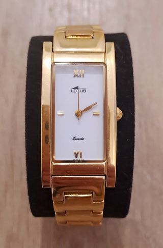 Reloj Lotus Oro Mujer Esfera Cuadrada