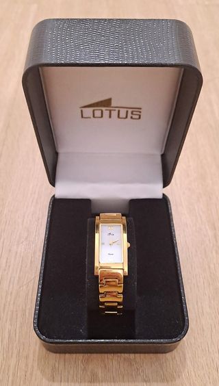 Reloj Lotus Oro Mujer Esfera Cuadrada