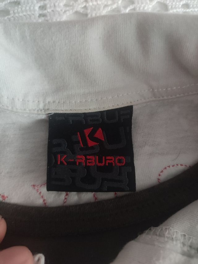 Polo K-RBURO a rayas negro-blanco