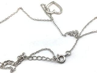 collar plata 925mm con piedra con circonita 19 5cm