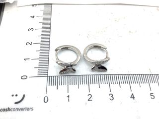 argollas plata 925mm con piedra con circonita