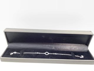 pulsera plata 925mm con piedra con circonita