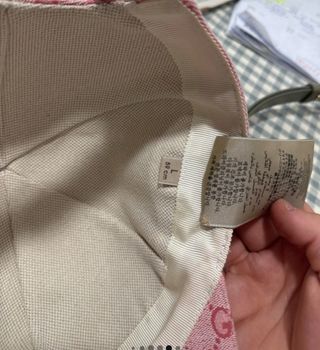 Gorra Gucci rosa GG