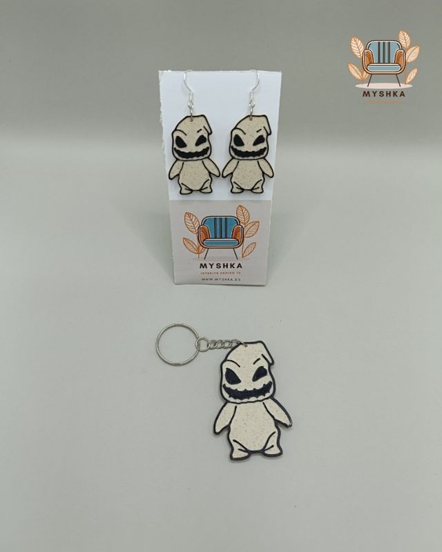 Pendientes Oogi Boogie Myshka, plata de ley S925