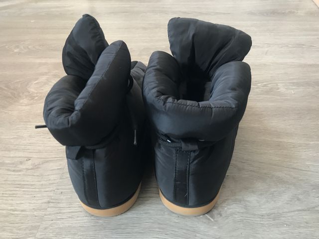 Botas Zara acolchadas negras - Talla 40