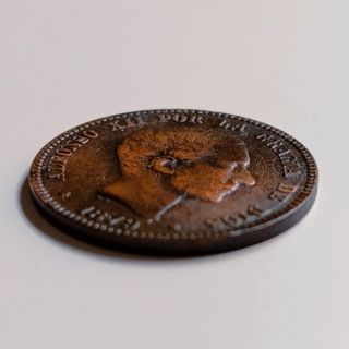 Moneda 10 Céntimos Alfonso XII 1879. Numismática 