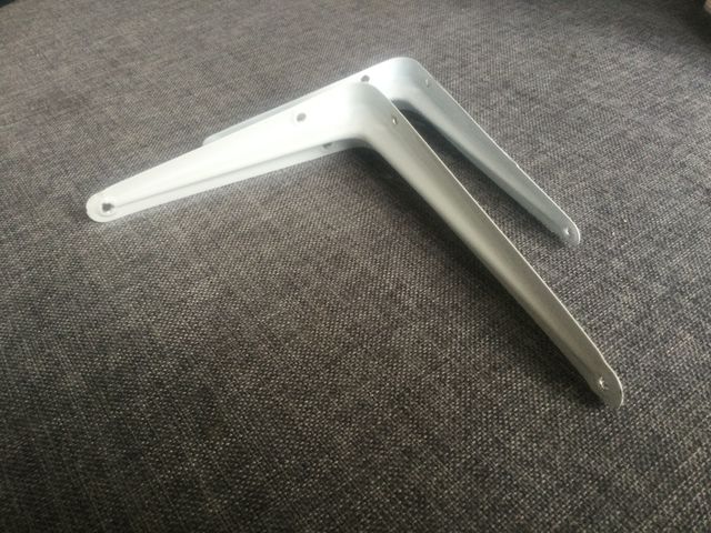 2 Supporti a Parete Bianchi - Nuovi