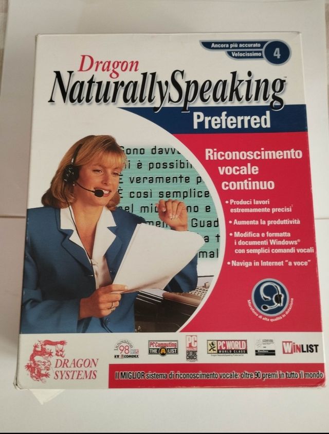 Naturally Speaking Dragon Prefelled versione 4