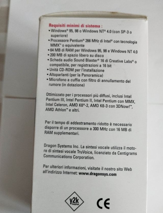 Naturally Speaking Dragon Prefelled versione 4