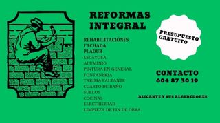 Reformas lou coste 
Presupuesto sin compromiso 