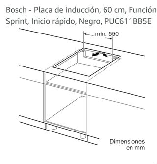 Placa inducción Bosch 3 zonas