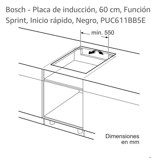 Placa inducción Bosch 3 zonas