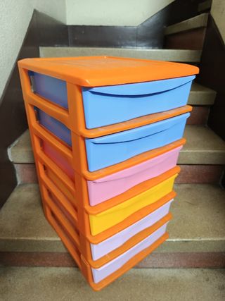 Cajonera 5 cajones multicolor 52x 32x 29cm