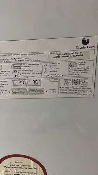   Caldera Saunier Duval Themafast Condens F30