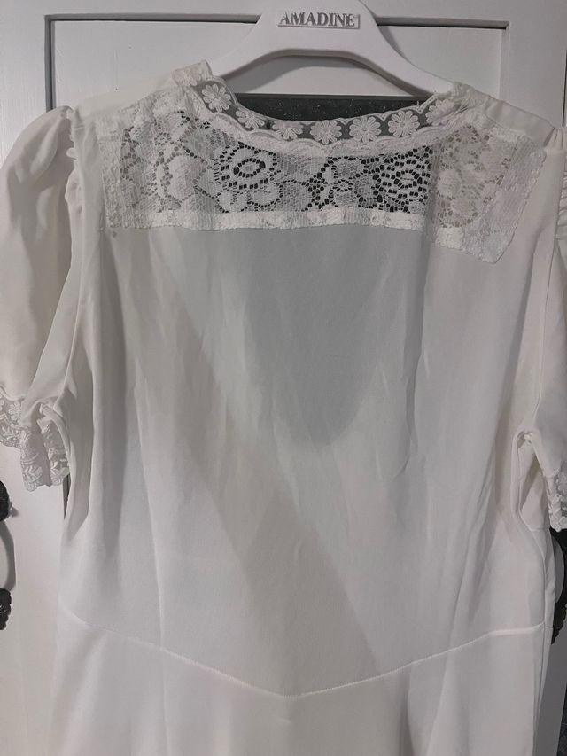 Camicia notte vintage bianca