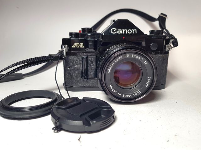 Canon A-1 + Objetivo Canon FD 50mm/1:1,8