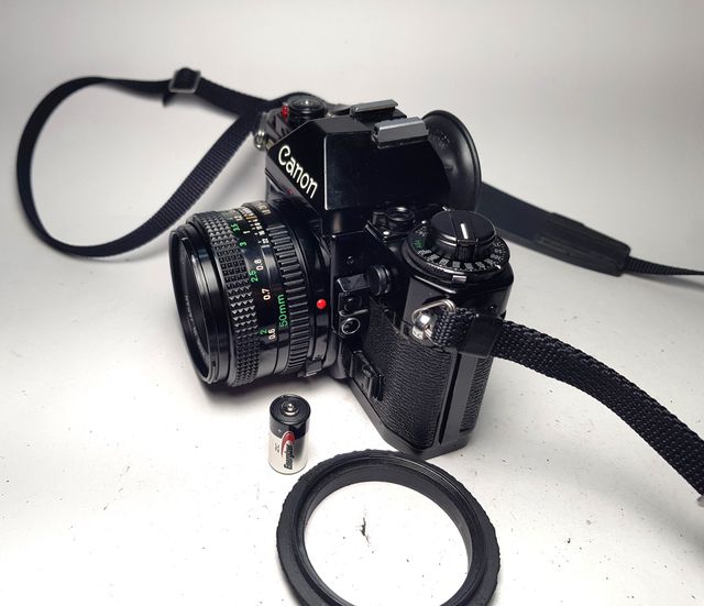 Canon A-1 + Objetivo Canon FD 50mm/1:1,8