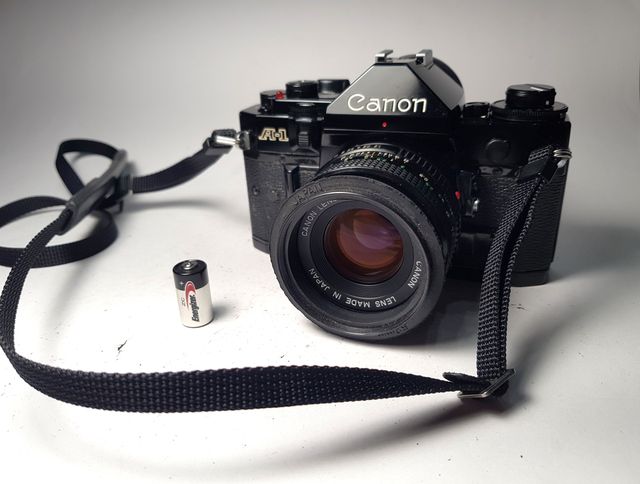 Canon A-1 + Objetivo Canon FD 50mm/1:1,8