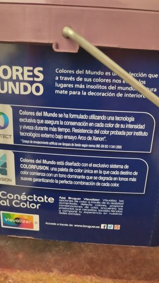 Pintura Bruguer Colores del Mundo 4L