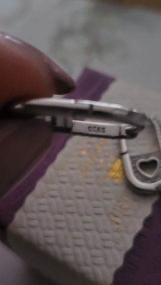 Pendientes plata corazón circonitas