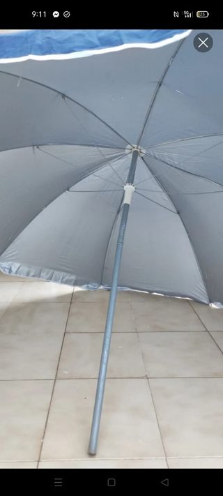 Parasol playa azul 200