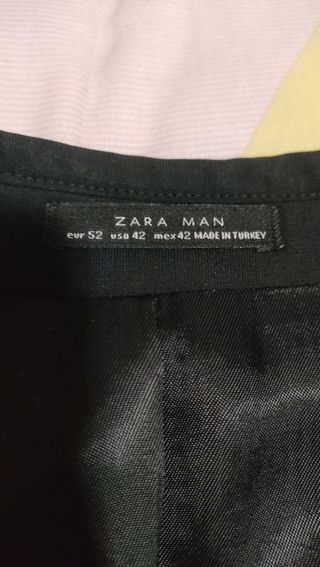 Traje Zara Hombre XL Negro
