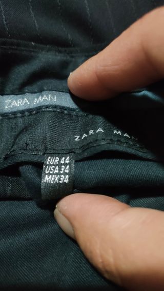 Traje Zara Hombre XL Negro