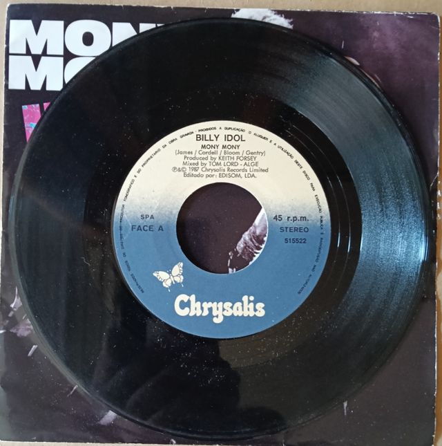 Billy Idol - Mony Mony Live. Single 1987.