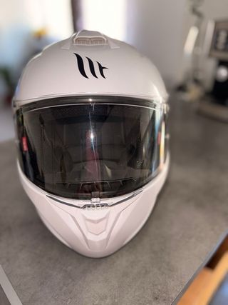 Casco MT Helmets Targo Shell blanco talla XL