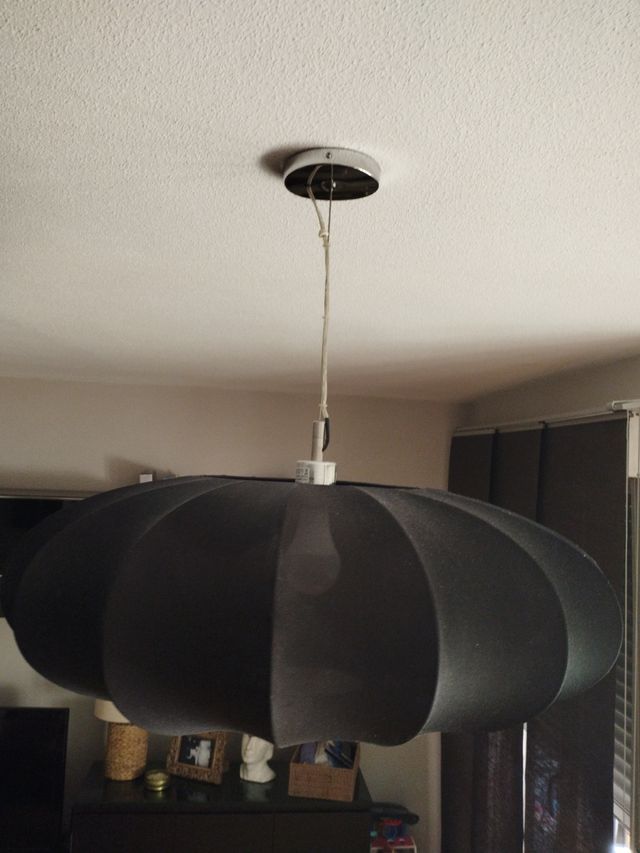 Lámpara techo negra - Tela