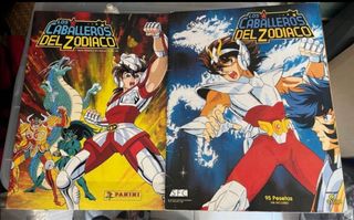 Cromos Caballeros Zodiaco + 2 albums + Poster