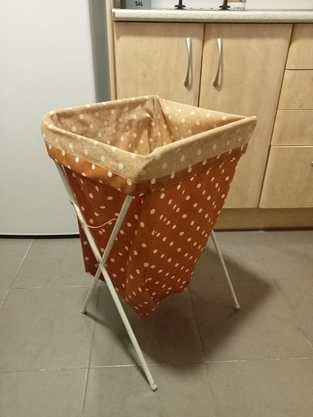 Cesto ropa marrón - plegable