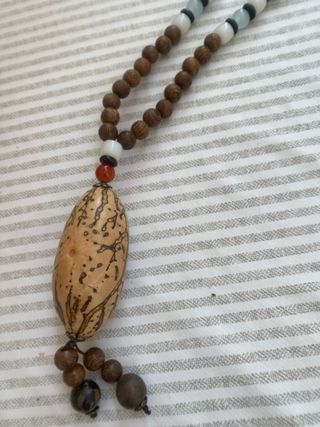Collana artigianale legno - multi