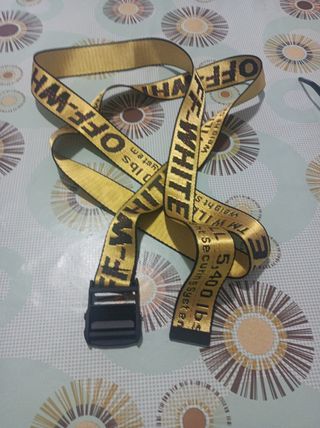 Cinturón Off-White cinturon unisex amarillo