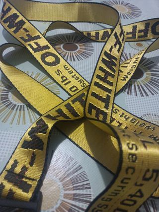 Cinturón Off-White cinturon unisex amarillo