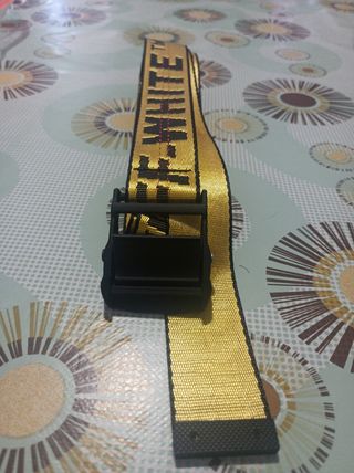 Cinturón Off-White cinturon unisex amarillo