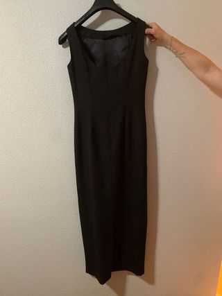 Vestido negro largo invitada boda