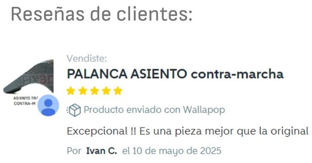 Palanca asiento contramarcha Vito W638