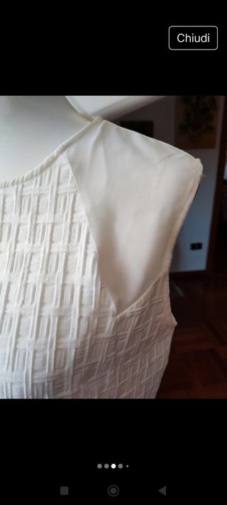 Top bianco Zara tg M