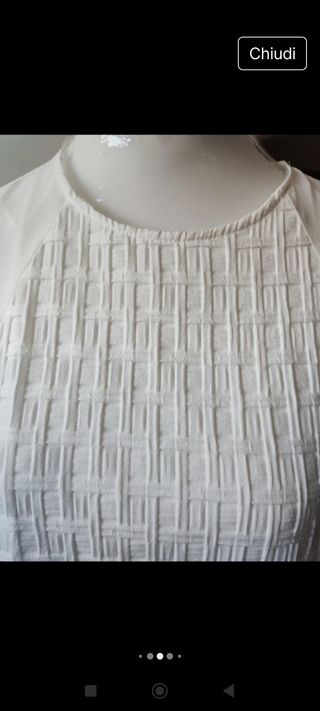 Top bianco Zara tg M