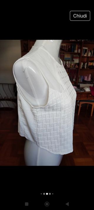 Top bianco Zara tg M