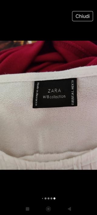 Top bianco Zara tg M