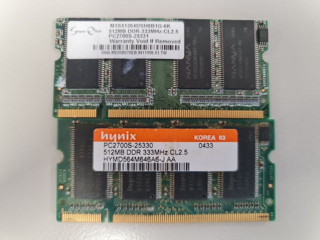 8 módulos RAM velocidad capacidad diversas