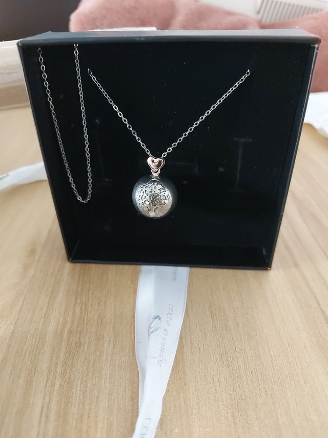 Collar Luca Barra plata - Sonajero ideal NAVIDAD!!