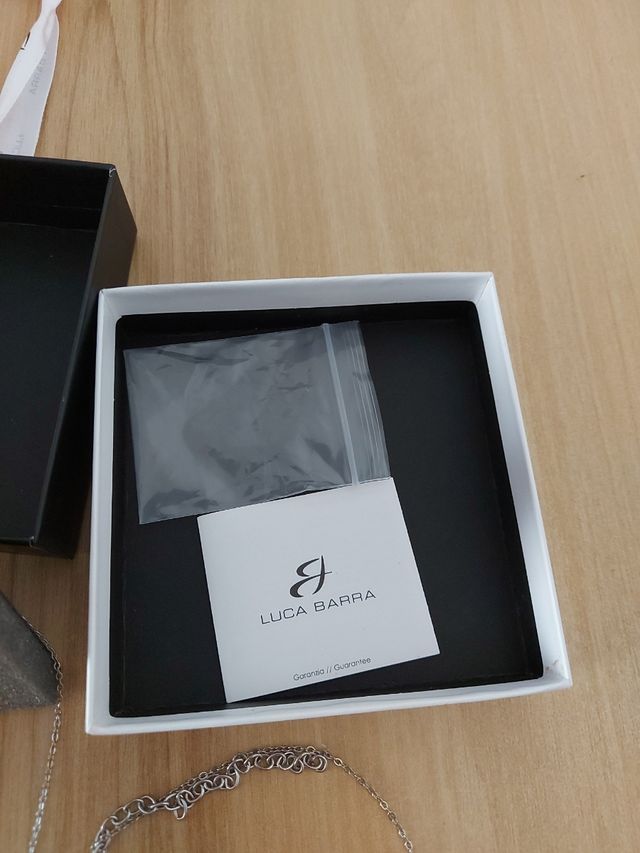 Collar Luca Barra plata - Sonajero ideal NAVIDAD!!