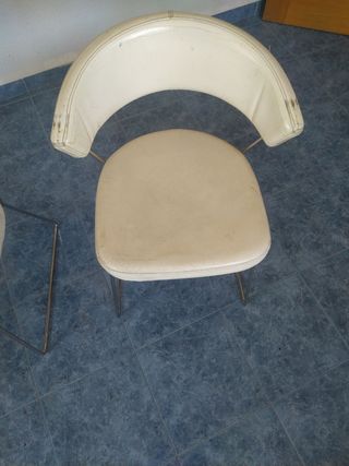 Sillas comedor blanco - piel sintética